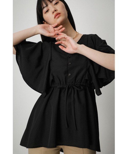 AZUL by moussy（アズールバイマウジー）の「FLARE SLEEVE PEPLUM