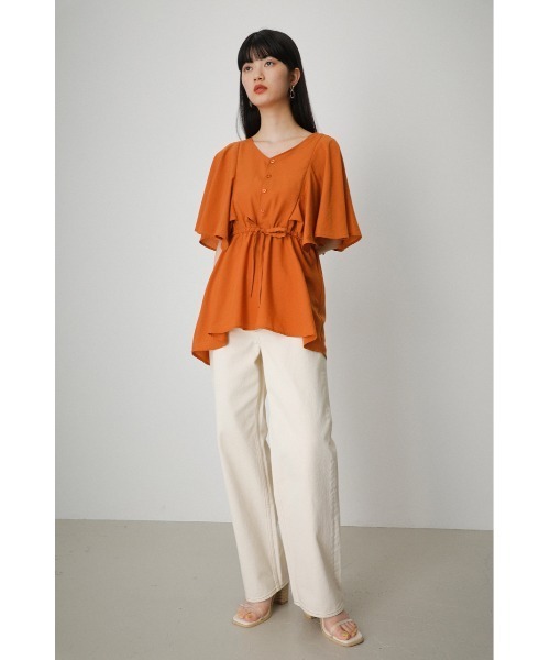 BOHEMIANS ボヘミアンズ HANNAH VELVET FLARE SLEEVE SHIRTS フレアスリーブ ブラウス BOHEMIANS ボヘミアンズ HANNAH VELVET FLARE SLEEVE SHIRTS