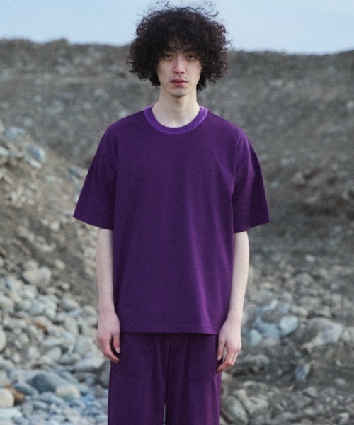 Iroquois（イロコイ）の「MOONTOP TUCK STITCH T（Tシャツ/カットソー・メンズ・ブラック/パープル/ブラウン/グリーン・1/2/3）」の4枚目の写真