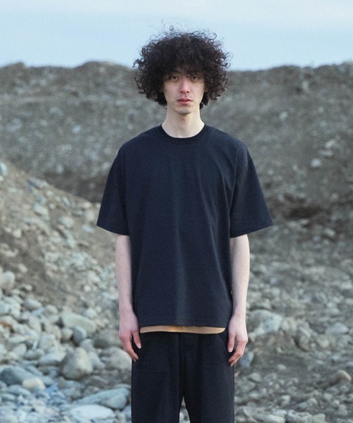 Iroquois（イロコイ）の「MOONTOP TUCK STITCH T（Tシャツ/カットソー・メンズ・ブラック/パープル/ブラウン/グリーン・1/2/3）」の9枚目の写真