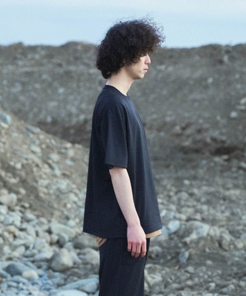 Iroquois（イロコイ）の「MOONTOP TUCK STITCH T（Tシャツ/カットソー・メンズ・ブラック/パープル/ブラウン/グリーン・1/2/3）」の10枚目の写真