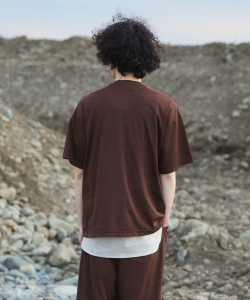 Iroquois（イロコイ）の「MOONTOP TUCK STITCH T（Tシャツ/カットソー・メンズ・ブラック/パープル/ブラウン/グリーン・1/2/3）」の14枚目の写真