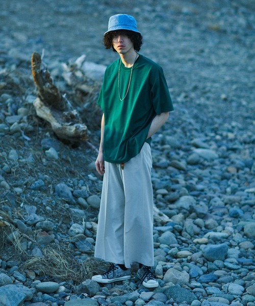 Iroquois（イロコイ）の「MOONTOP TUCK STITCH T（Tシャツ/カットソー・メンズ・ブラック/パープル/ブラウン/グリーン・1/2/3）」の15枚目の写真
