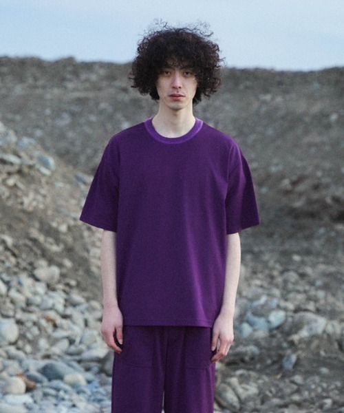 Iroquois（イロコイ）の「MOONTOP TUCK STITCH T（Tシャツ/カットソー・メンズ・ブラック/パープル/ブラウン/グリーン・1/2/3）」の22枚目の写真
