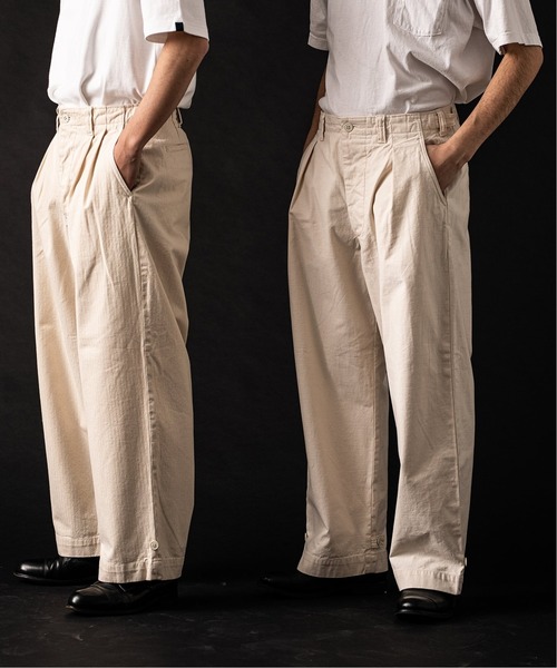 JOURNAL STANDARD（ジャーナルスタンダード）の「【VSシリーズ】 BALLOON バックサテン M43パンツ（カーゴパンツ・メンズ・カーキ/アイボリー・MEDIUM/LARGE）」の4枚目の写真