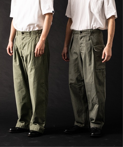 JOURNAL STANDARD（ジャーナルスタンダード）の「【VSシリーズ】 BALLOON バックサテン M43パンツ（カーゴパンツ・メンズ・カーキ/アイボリー・MEDIUM/LARGE）」の6枚目の写真