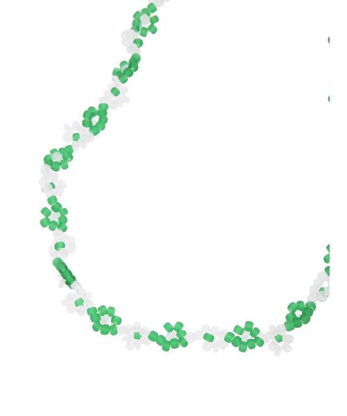 AMERICAN HOLIC（アメリカンホリック）の「フラワービーズネックレス（ネックレス・レディース・オレンジ/グリーン・FREE）」の7枚目の写真