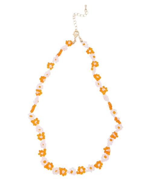 AMERICAN HOLIC（アメリカンホリック）の「フラワービーズネックレス（ネックレス・レディース・オレンジ/グリーン・FREE）」の9枚目の写真