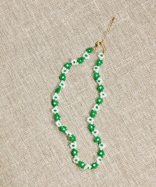 AMERICAN HOLIC（アメリカンホリック）の「フラワービーズネックレス（ネックレス・レディース・オレンジ/グリーン・FREE）」の2枚目の写真