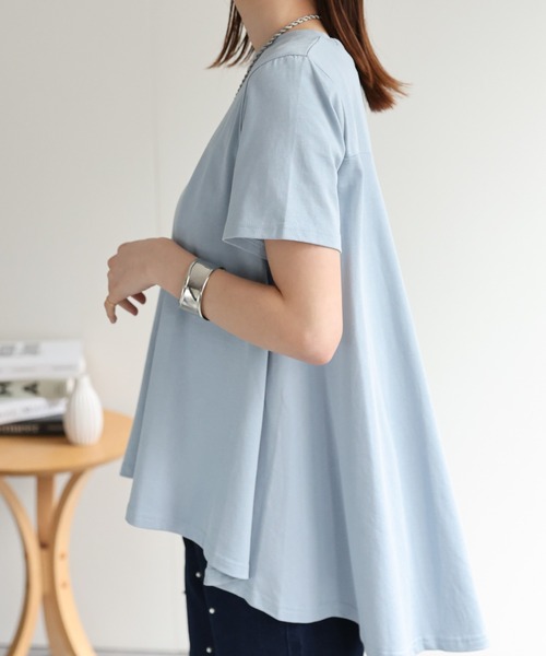 裾フレアTシャツ（Tシャツ/カットソー）｜sakishimatokyo（サキシマ