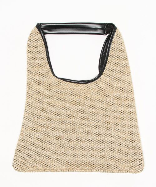 yuue' ( wear )（ユーイ）の「トライアングルストローバッグ（ハンドバッグ・レディース・ベージュ/ライトブラウン/ブラック・FREE）」の6枚目の写真