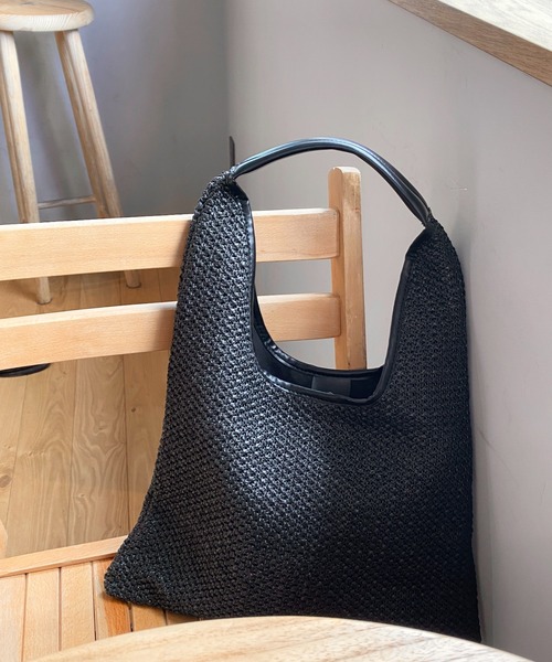 yuue' ( wear )（ユーイ）の「トライアングルストローバッグ（ハンドバッグ・レディース・ベージュ/ライトブラウン/ブラック・FREE）」の17枚目の写真