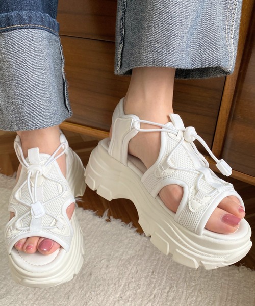 厚底スニーカーソールスポーツサンダル