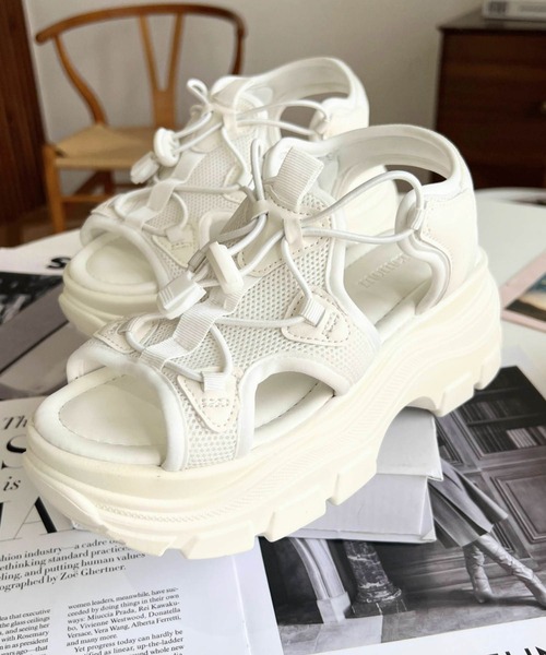 厚底スニーカーソールスポーツサンダル