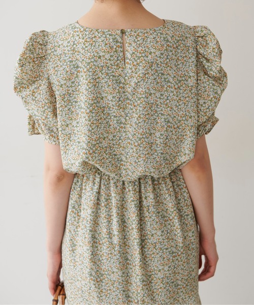 FREE'S MART（フリーズマート）の「【Sシリーズ対応】◇ボリュームスリーブ柄ワンピース（ワンピース・レディース・ホワイト系その他/グリーン系その他/ブラック系その他/ベージュ・SMALL/MEDIUM/X-SMALL）」の18枚目の写真