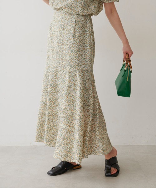 FREE'S MART（フリーズマート）の「【Sシリーズ対応】◇ボリュームスリーブ柄ワンピース（ワンピース・レディース・ホワイト系その他/グリーン系その他/ブラック系その他/ベージュ・SMALL/MEDIUM/X-SMALL）」の15枚目の写真