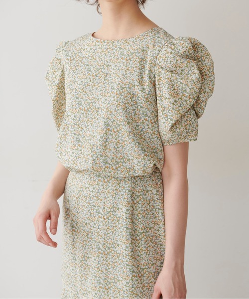 FREE'S MART（フリーズマート）の「【Sシリーズ対応】◇ボリュームスリーブ柄ワンピース（ワンピース・レディース・ホワイト系その他/グリーン系その他/ブラック系その他/ベージュ・SMALL/MEDIUM/X-SMALL）」の17枚目の写真