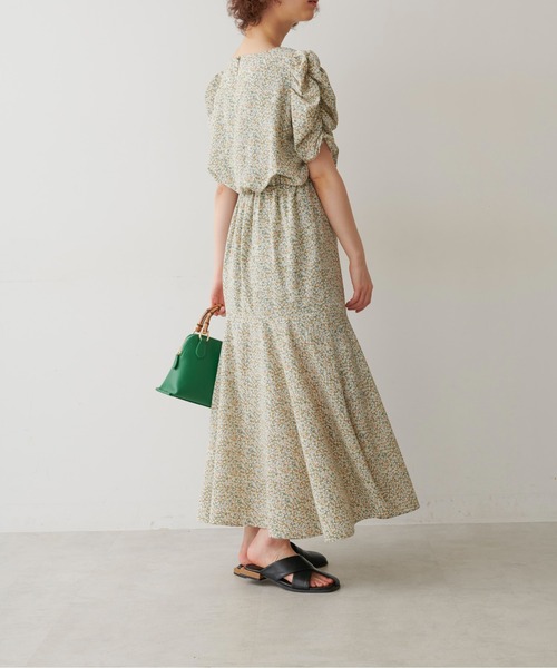 FREE'S MART（フリーズマート）の「【Sシリーズ対応】◇ボリュームスリーブ柄ワンピース（ワンピース・レディース・ホワイト系その他/グリーン系その他/ブラック系その他/ベージュ・SMALL/MEDIUM/X-SMALL）」の12枚目の写真