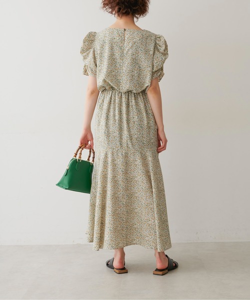 FREE'S MART（フリーズマート）の「【Sシリーズ対応】◇ボリュームスリーブ柄ワンピース（ワンピース・レディース・ホワイト系その他/グリーン系その他/ブラック系その他/ベージュ・SMALL/MEDIUM/X-SMALL）」の13枚目の写真