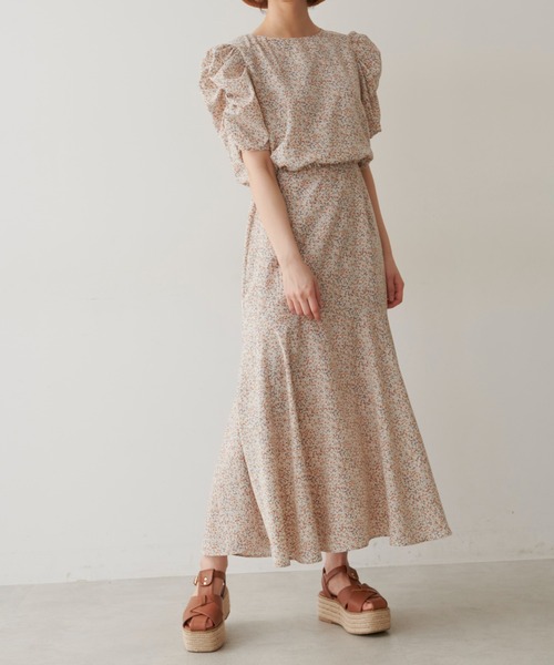 FREE'S MART（フリーズマート）の「【Sシリーズ対応】◇ボリュームスリーブ柄ワンピース（ワンピース・レディース・ホワイト系その他/グリーン系その他/ブラック系その他/ベージュ・SMALL/MEDIUM/X-SMALL）」の20枚目の写真