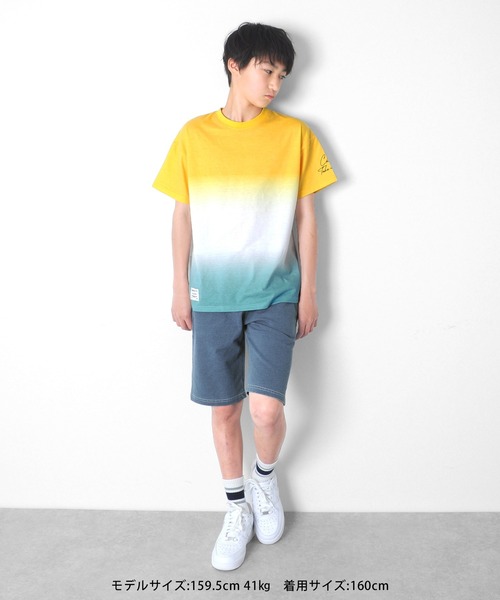 GLAZOS(グラソス)の「カットデニム・ハーフパンツ【セットアップ対応】(デニムパンツ・キッズ・ブルー/ライトブルー・140cm/160cm/150cm/170cm/130cm)」の8枚目の写真
