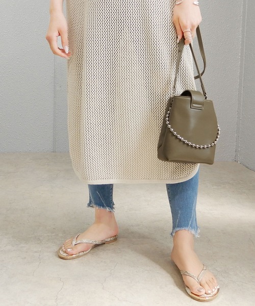 minia（ミニア）の「GDメタルキャップトングサンダル　◇（サンダル・レディース・ブラック/ライトベージュ/シルバー/ゴールド/ゼブラ/パイソン・S/M/L/LL）」の11枚目の写真