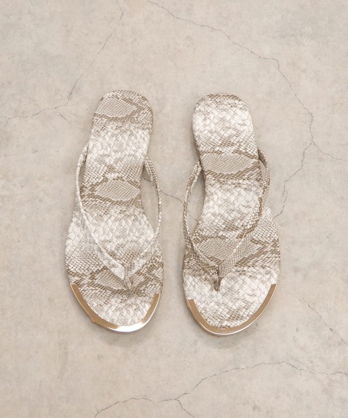 minia（ミニア）の「GDメタルキャップトングサンダル　◇（サンダル・レディース・ブラック/ライトベージュ/シルバー/ゴールド/ゼブラ/パイソン・S/M/L/LL）」の20枚目の写真