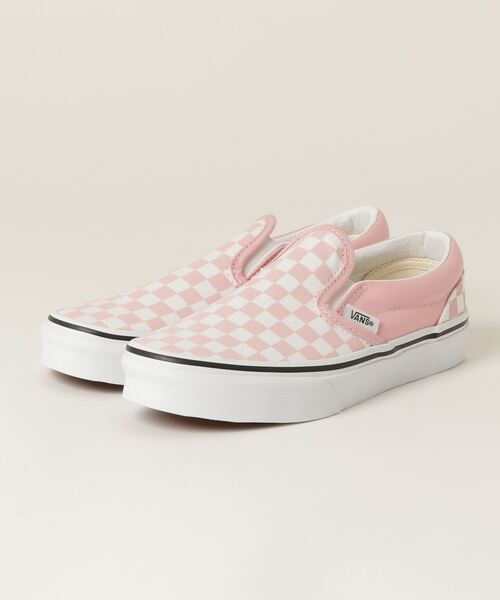 Vans ヴァンズ Classic Slip On スリッポン Vn0a5kxm99h Chk P Pink Wh スニーカー Vans バンズ のファッション通販 Zozotown
