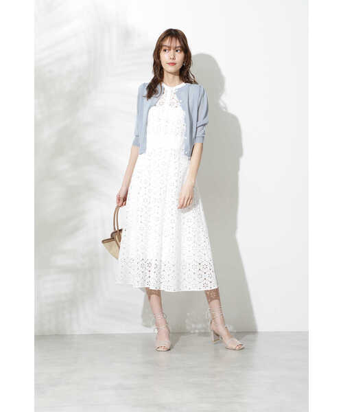 JILL STUART（ジルスチュアート）の「◆《Endy ROBE》シャンテルニット（カーディガン/ボレロ・レディース・ホワイト/ブラック/ブルー・FREE）」の18枚目の写真