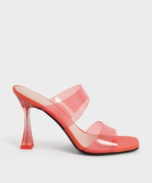 シースルー ヒールミュール / See-Through Heeled Mules
