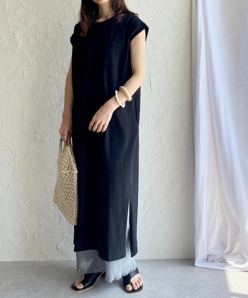 セール クルーネックヘビーウェイトフレンチスリーブロングtシャツワンピース ワンピース She S Closet シーズクローゼット のファッション通販 Zozotown