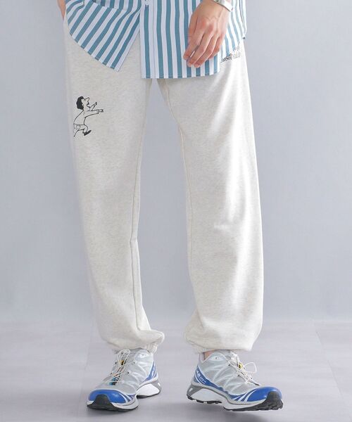 SHIPS(シップス)の「*SHIPS: ROOTS×INFLUENCE LEEGET ペインティング プリント スウェット パンツ(スウェットパンツ・メンズ・ネイビー/グレー・MEDIUM/LARGE/X-LARGE)」の5枚目の写真