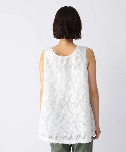 BARNYARDSTORM（バンヤードストーム）の「BARNYARDSTORM / ペイズリーフェザータンク（Tシャツ/カットソー・レディース・ホワイト/ブラック・0/1）」の19枚目の写真