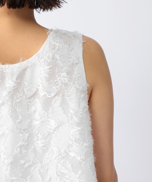 BARNYARDSTORM（バンヤードストーム）の「BARNYARDSTORM / ペイズリーフェザータンク（Tシャツ/カットソー・レディース・ホワイト/ブラック・0/1）」の20枚目の写真