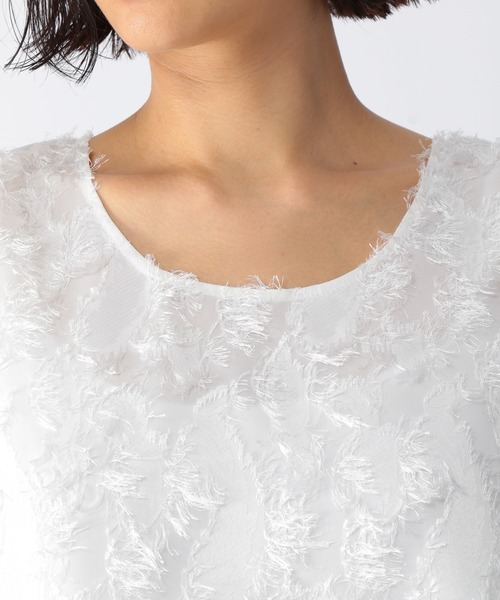 BARNYARDSTORM（バンヤードストーム）の「BARNYARDSTORM / ペイズリーフェザータンク（Tシャツ/カットソー・レディース・ホワイト/ブラック・0/1）」の21枚目の写真