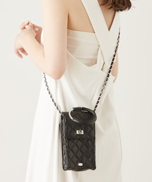 チェーンショルダーキルティングスマホケース