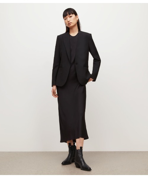 ALLSAINTS(オールセインツ)の「LEIGH BLAZER | LEIGH ブレザー(テーラードジャケット・レディース・ブラック・4/6/8/10)」の2枚目の写真
