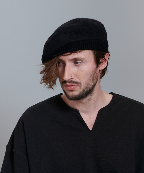 NO ID.（ノーアイディ）の「ウールリブベレー（ハンチング/ベレー帽・メンズ・ブラック/キャメル/グレー・ONE SIZE）」の18枚目の写真