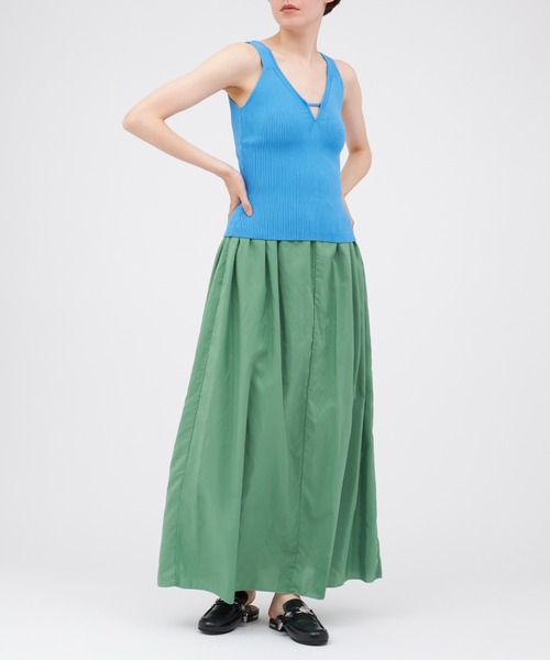 TAN（タン）の「TAN-UV/NECK CAMI（キャミソール・レディース・ライトブルー/ネイビー/ライトグリーン・FREE）」の7枚目の写真