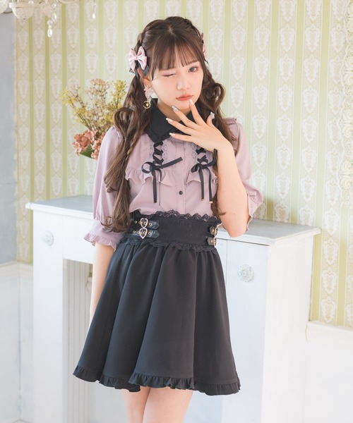 ROJITA(ロジータ)の「マットサテンレース付リボンツインクリップ(バレッタ/ヘアクリップ・レディース・パープル/ピンク/ブラック・FREE)」の15枚目の写真