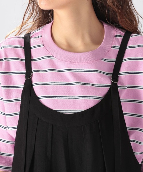 niko and...（ニコアンド）の「リラックスワイドサロペット（サロペット/オーバーオール・レディース・ブラック/ネイビー/カーキ・MEDIUM/LARGE）」の6枚目の写真