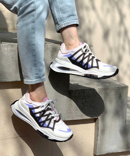 ASH(アッシュ)の「【FUTURA200】ハイテクローカットスニーカー(スニーカー・レディース・ホワイト/ブラック/マルチ・35/38/39/36/37)」の7枚目の写真