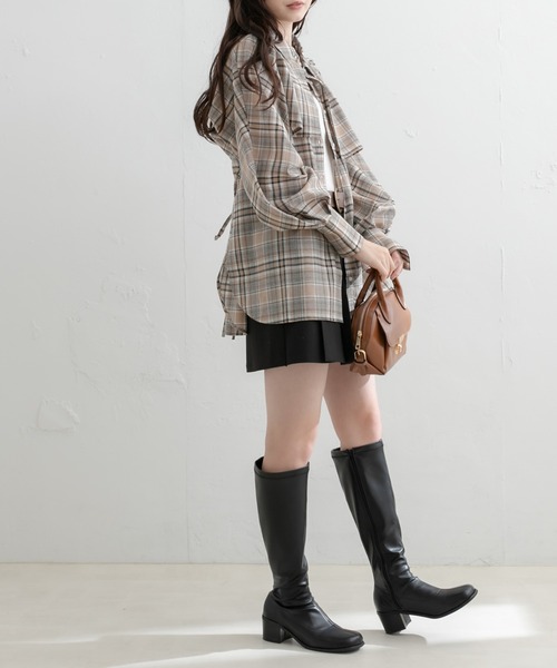 OLIVE des OLIVE（オリーブデオリーブ）の「3ウェイシャツ（シャツ/ブラウス・レディース・ベージュ/ネイビー/オレンジ・FREE）」の16枚目の写真