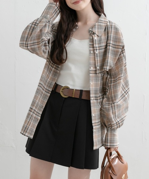 OLIVE des OLIVE（オリーブデオリーブ）の「3ウェイシャツ（シャツ/ブラウス・レディース・ベージュ/ネイビー/オレンジ・FREE）」の8枚目の写真