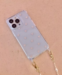 【iphone13pro対応】ハートDOTフック13proケース