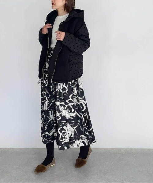 PICCIN(ピッチン)の「フロッキードットダウンジャケット(ダウンジャケット/コート・レディース・ブラック・S/M)」の17枚目の写真