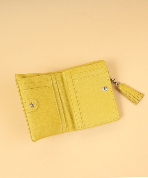 Beau're（ヴュレ）の「BEAURE｜牛革キルティング 2つ折り財布（財布・レディース・ブラック/ピンク/グリーン/ベージュ/イエロー/グリーン系その他/オレンジ・フリー）」の8枚目の写真