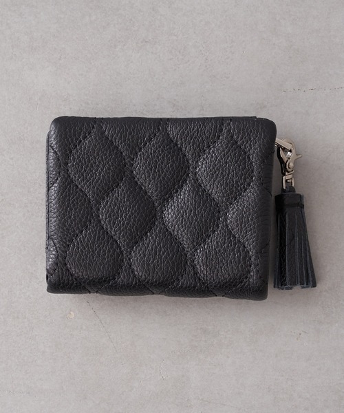 Beau're（ヴュレ）の「BEAURE｜牛革キルティング 2つ折り財布（財布・レディース・ブラック/ピンク/グリーン/ベージュ/イエロー/グリーン系その他/オレンジ・フリー）」の13枚目の写真