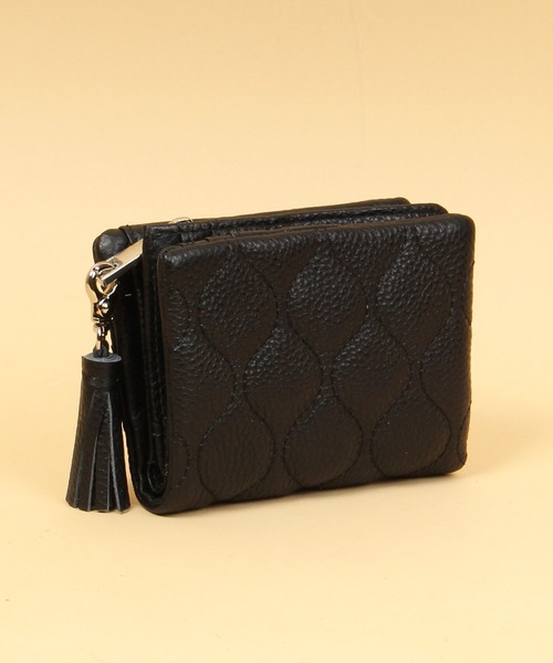 Beau're（ヴュレ）の「BEAURE｜牛革キルティング 2つ折り財布（財布・レディース・ブラック/ピンク/グリーン/ベージュ/イエロー/グリーン系その他/オレンジ・フリー）」の14枚目の写真