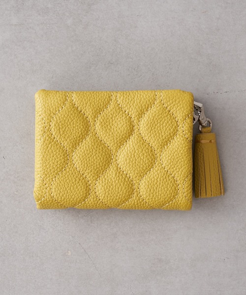 Beau're（ヴュレ）の「BEAURE｜牛革キルティング 2つ折り財布（財布・レディース・ブラック/ピンク/グリーン/ベージュ/イエロー/グリーン系その他/オレンジ・フリー）」の17枚目の写真